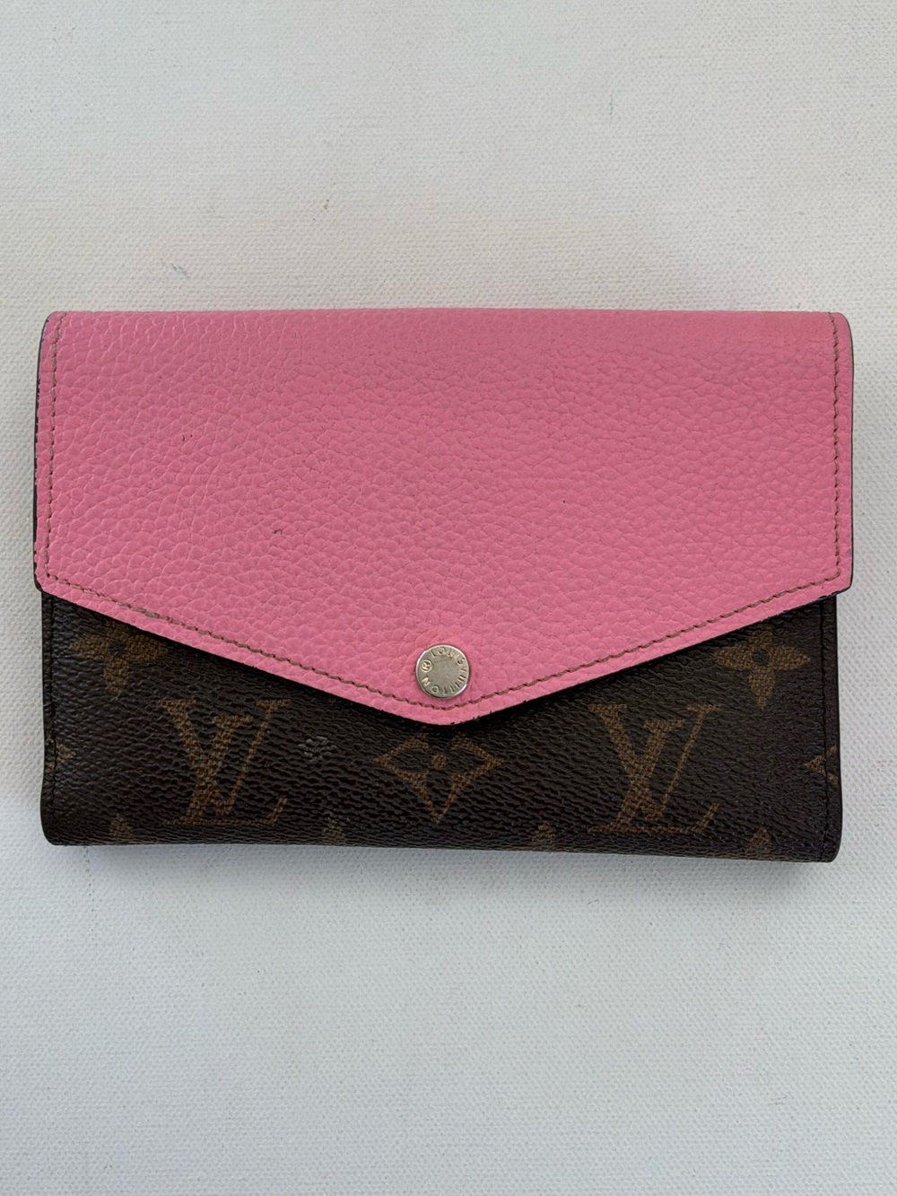 Louis Vuitton Monogram Rose Ballerine Emilie Wallet Pink Leather Long Wallet